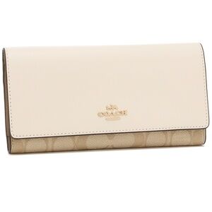 Coach Signature Slim Trifold Wallet (NWT)